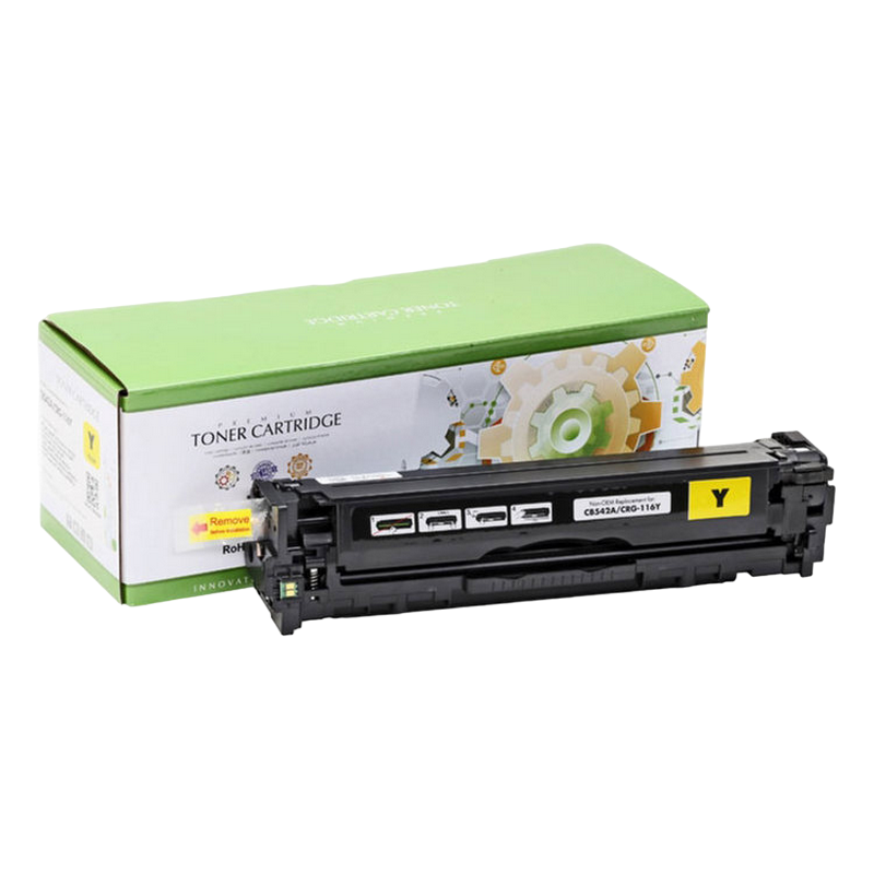 a25be274-2f9a-4fd0-9d30-bbd3e869b056 Cartuş SCC Compatible HP CB542A/CE320A/CF212A, Galben - Image 1