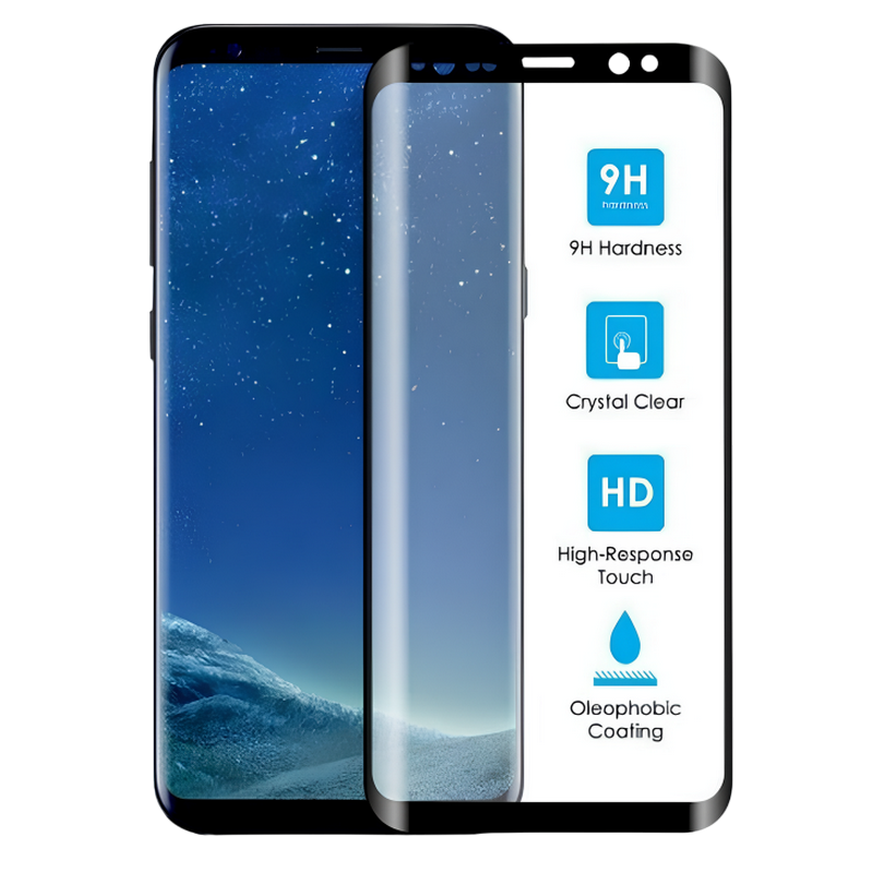 a2ab4d87-62f8-4159-b218-138637b79478 Sticlă de protecție Cellularline Tempered Glass - Samsung Galaxy S9+, Negru - Image 1