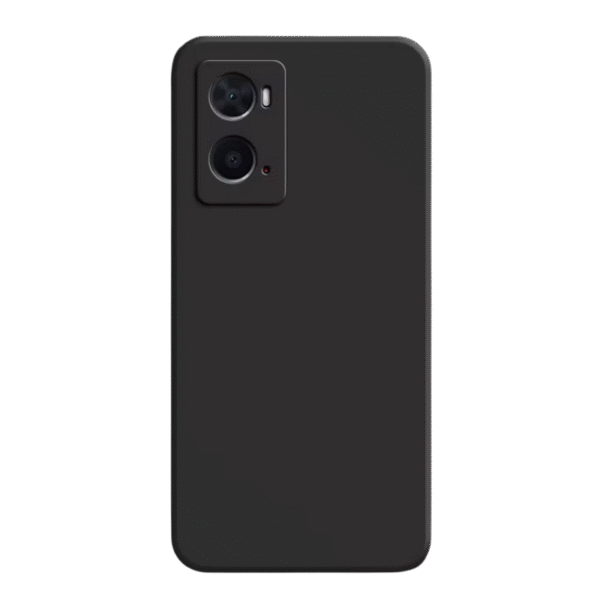 Husă Xcover Oppo A96 - Liquid Silicone, Negru
