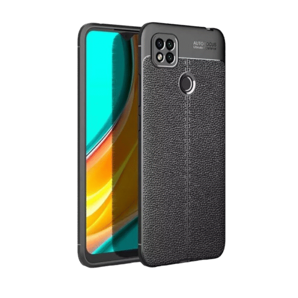 Husă Xcover RedMi 9C - Leather, Negru