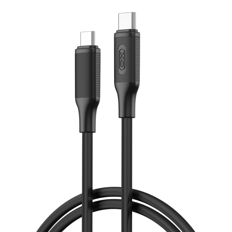 a48bddd5-ad4c-4261-acf6-f50fa878fc53 Cablu încărcare și sincronizare XO NB-Q265B, USB Type-C/USB Type-C, 1m, Negru - Image 1