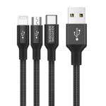 Cablu încărcare și sincronizare Nillkin Swift, Micro-USB/Type-C/Lightning, USB Type-A/Micro USB, Type-C, Lighting, 1,5m, Negru - Image 7