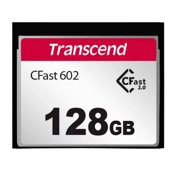 128GB CompactFlash Card, CFast 2.0, Transcend  CFX602 "TS128GCFX602" (R/W: 500/350MB/s)