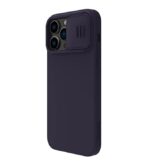 Husă Nillkin iPhone 14 Pro Max, CamShield Silky Silicone, Dark Purple - Image 8