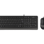 Set Tastatură + Mouse A4Tech F1010, Cu fir, Negru/Gri