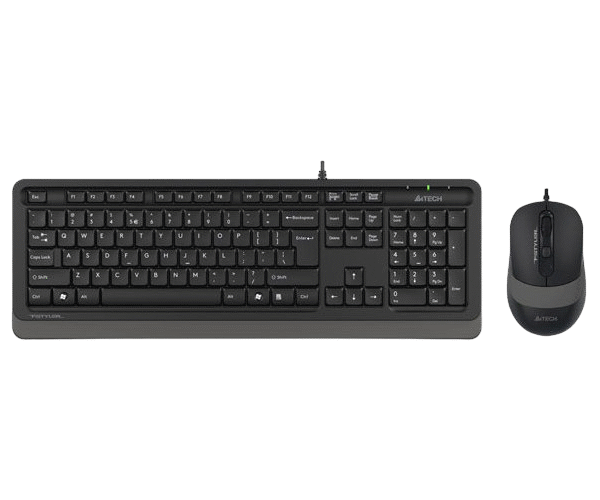 Set Tastatură + Mouse A4Tech F1010, Cu fir, Negru/Gri