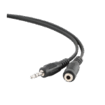 Cablu audio Cablexpert CCA-423-3M, 3.5mm 3-pin (F) - 3.5mm 3-pin (M), 3m, Negru - Image 2