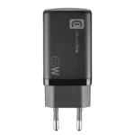 Încărcător Cellularline Wall Charger GAN, 3 Ports, 65W, Negru