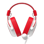 Căști gaming Havit H2002d, Cu fir, Alb Roșu - Image 5
