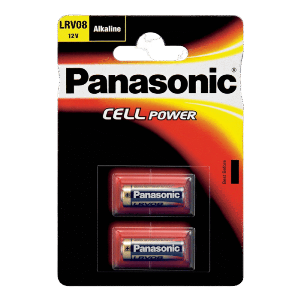 LR08 Panasonic "CELL Power" 12V, Alkaline, Blister*2, LRV08L/2BE, (23A, 8LR23)