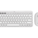 Set Tastatură + Mouse Logitech Pebble 2 Combo, Fără fir, Alb
