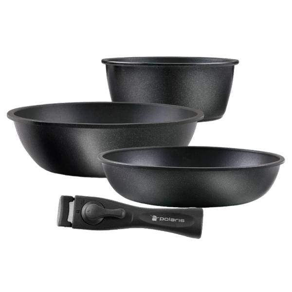 Set de vase Polaris EasyKeep-4D, Negru