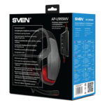 Căști gaming SVEN AP-U995MV, Cu fir, Negru/Roșu - Image 3