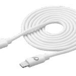 Cable de date Cellularline Power Cable, Lightning/USB Type-C, 3m, Alb