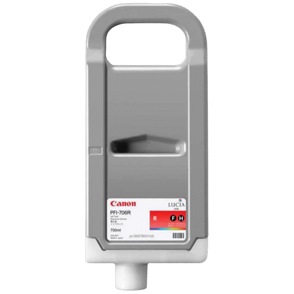 Cartuș de cerneală Canon PFI-706, 700ml, Roșu