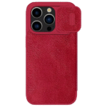Husă tip carte Nillkin iPhone 15 Pro Max - Qin Pro, Roșu - Image 5