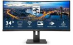 34" Monitor Philips 345B1C, VA 3440x1440 WQHD, Negru - imagine 5