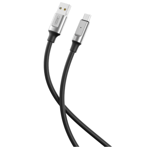 Cable de date XO NB251, USB Type-A/USB Type-C, 1m, Negru