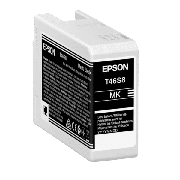 Cartuș de cerneală Epson T46S8 UltraChrome PRO 10 Ink, 25ml, Negru mat