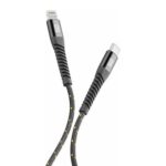 Cablu de încărcare și date Cellularline Strong Cable, Lightning/USB Type-C, 1,2m, Negru - Image 4