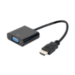 Convertor Video Cablexpert A-HDMI-VGA-04, HDMI (M) - VGA D-Sub, 0,15m, Negru