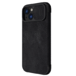 Husă tip carte Nillkin iPhone 15 - Qin Pro, Negru - Image 8