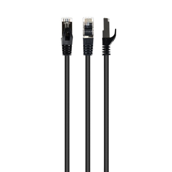 Cat.6A SFTP   0.5m, Black, Copper, PP6A-LSZHCU-BK-0.5M, Cablexpert, Low Smoke Zero Halogen (LSZH)