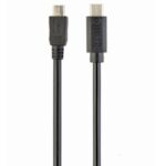 Cablu încărcare și sincronizare Cablexpert CCP-USB2-mBMCM-1M, Micro-USB/USB Type-C, 1m, Negru - Image 2