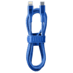 Cablu încărcare și sincronizare Cellularline Satellite MFI, USB Type-C/Lightning, 1m, Albastru - Image 3