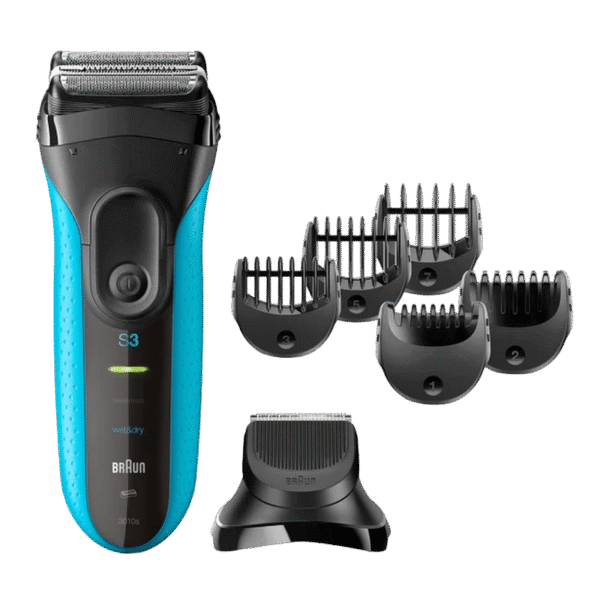 Aparat de ras electric Braun 3010 BT WD, Albastru