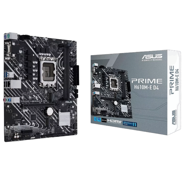 Placă de bază ASUS PRIME H610M-R D4-SI, LGA1700, Intel H610, Micro-ATX