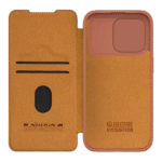 Husă tip carte Nillkin iPhone 15 Pro - Qin Pro, Maro - Image 2