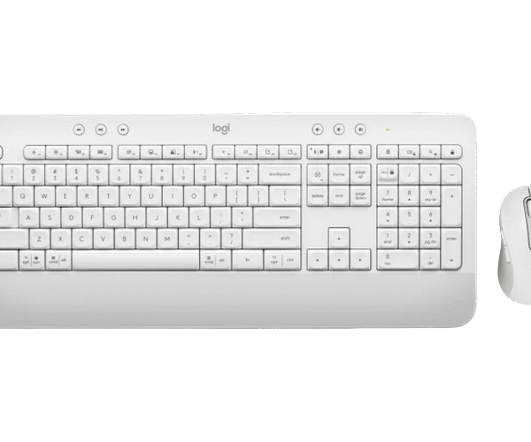 Set Tastatură + Mouse Logitech MK650, Fără fir, Alb