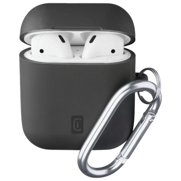 Husă pentru Airpods Cellularline Bounce - AirPods 1 & 2, Negru