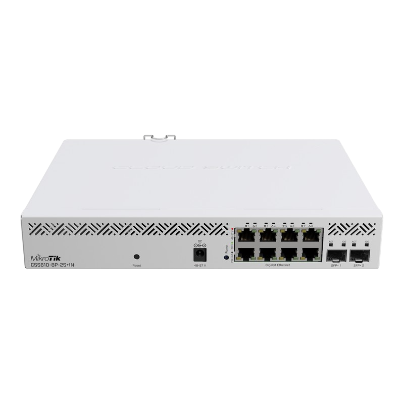 d72aa914-15cd-43df-8bac-8a0b1f896dea Mikrotik Cloud Smart Switch CSS610-8P-2S+IN - Image 1