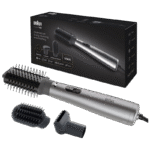 Uscător de păr-perie Braun AS4.3, 1000W, Argintiu - Image 5
