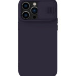 Husă Nillkin iPhone 14 Pro, CamShield Silky Silicone, Dark Purple