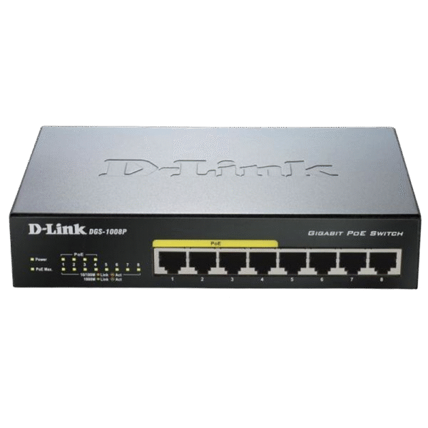 Comutator PoE D-Link DGS-1008P, 4x IEEE 802.3af