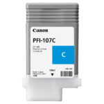 Cartuș de cerneală Canon PFI-107, 130ml, Cyan