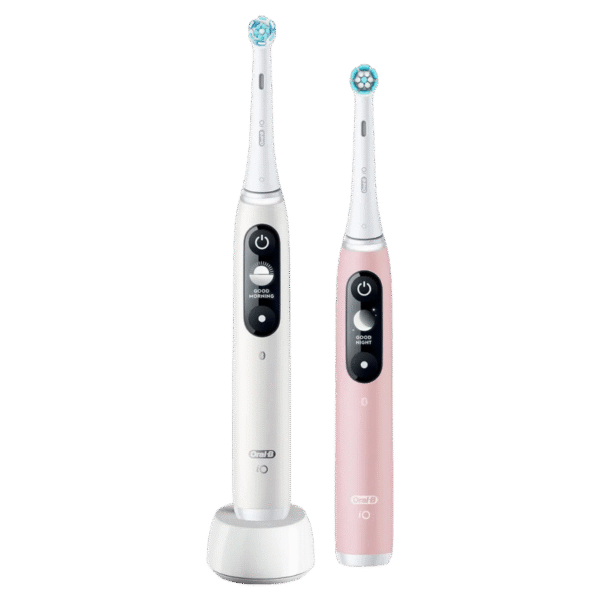 Periuță de dinți electrică Braun Oral-B iO 6 Duo, Alb | Roz