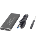 Rack SSD extern Gembird EE2280-U3C-01, Gri - imagine 4