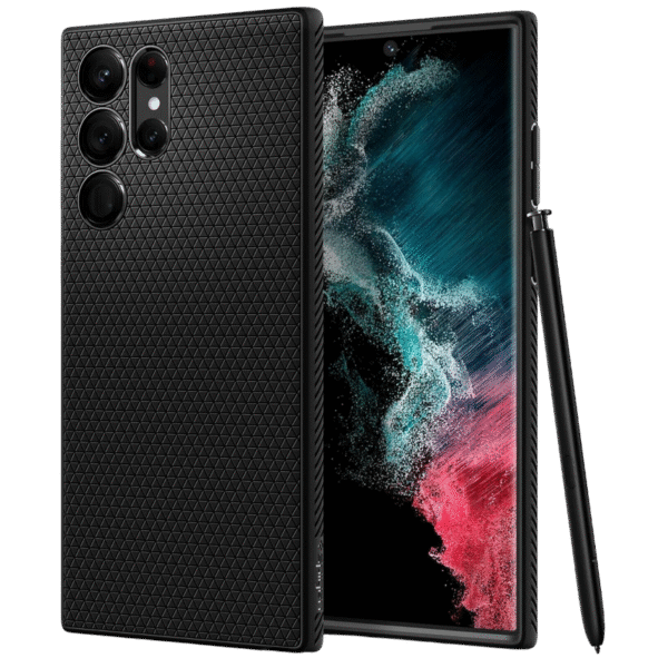 Husă Spigen Samsung S22+, Liquid Air, Negru mat