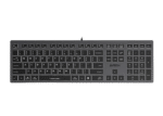 Tastatură A4Tech FX60, Cu fir, Gri
