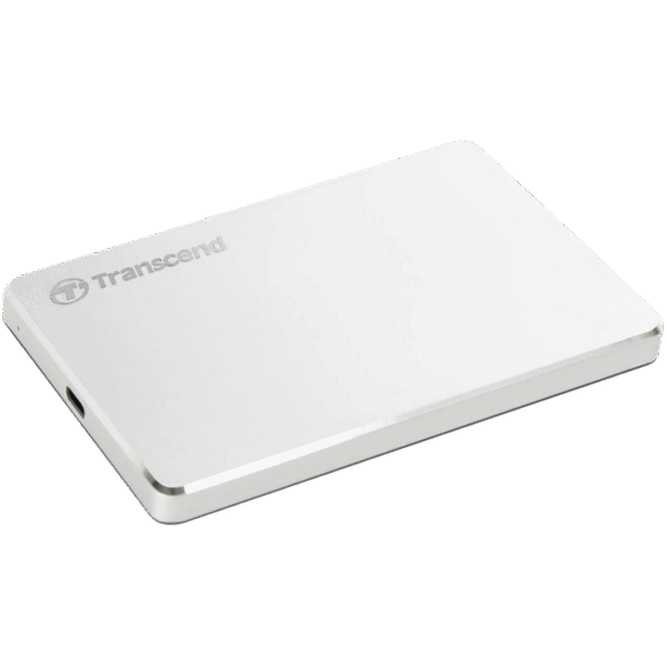 HDD portabil extern Transcend StoreJet 25C3S,  1 TB, Argintiu (TS1TSJ25C3S)