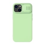 Husă Nillkin iPhone 14, CamShield Silky Silicone, Verde
