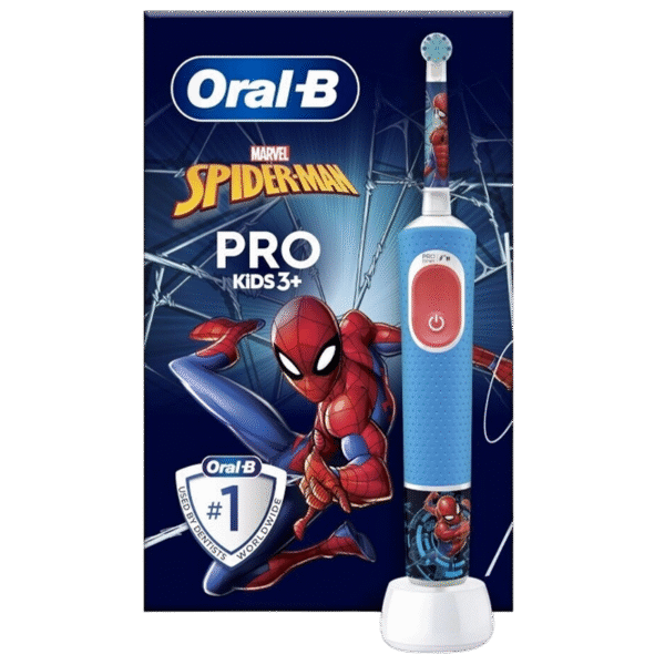 Periuță de dinți electrică Braun Kids Vitality PRO D103 Spiderman, Albastru