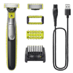 Trimmer pentru bărbați Philips OneBlade QP2834/20, Verde | Carbonic