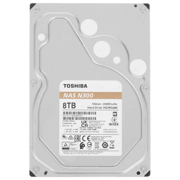 Unitate HDD Toshiba N300, 3.5", 8 TB <HDWG480UZSVA>