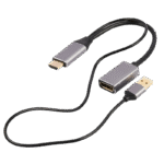 Adaptor Cablexpert A-HDMIM-DPF-02, HDMI (M) - DisplayPort (M), 0.1 m, Negru
