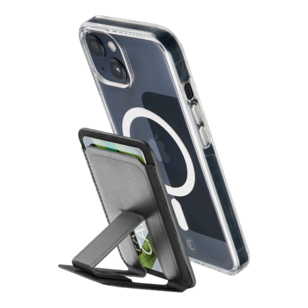 Suport pentru smartphone Cellularline Pocket Stand Mag, Negru